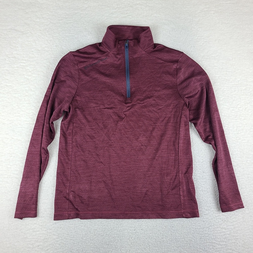 Under Armour Sweater Mens Small Burgundy Red OTG On The Go Sankaty Quarter Zip
